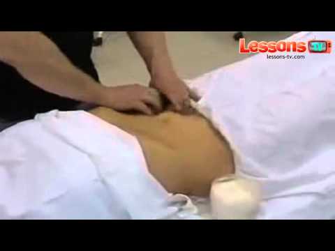 Антицеллюлитный массаж живота - видео урок